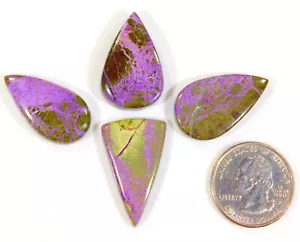58 CT Natural Atlantisita Stichtita Mezcla Forma Cabujón Gemsotne Pequeño Lote DK = 112 - Imagen 1 de 6