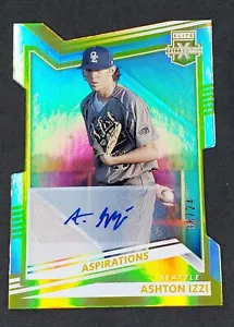 2022 Elite Extra Edition Gold Aspirations Die Cut Auto #126 Ashton Izzi /24 - Picture 1 of 1