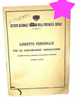 LIBRETTO PERSONALE ASSICURAZIONI OBBLIGATORIE Previdenza Sociale Genova 1966