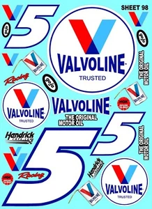 CLEAR VINYL RACING Sticker Racing SHEET 98-R/C MODEL Die-cut -Decals 1/12-1/10 - Picture 1 of 8