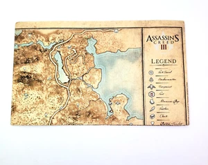 Assassin Creed III 3 Paper Poster Map - Picture 1 of 2