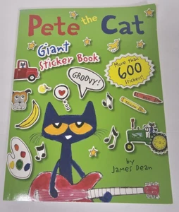 New Pete the Cat Giant Sticker Book by James Dean 600+ Stickers - Picture 1 of 2