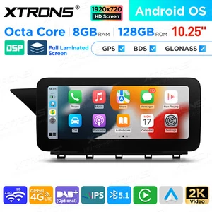 Android 14 8-Core 8+128GB Car GPS Stereo Radio 4G lte For Mercedes-Benz GLK X204 - Picture 1 of 24