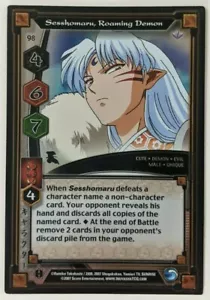 Sesshomaru Roaming Demon Inuyasha TCG #98 Foil Rare Keshin Card CCG 1st Edition - Picture 1 of 2