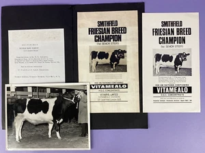 Smithfield Fresian Champion 1966 Vitamealo Berlington Underhills Farm L. Malvern - Picture 1 of 8