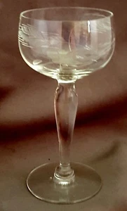 Glastonbury Lotus Weizenlikör Cordial Glas 5-1/8" Zoll klarer Stiel 1500 - Bild 1 von 4