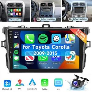 32G CarPlay Car Stereo Radio GPS SWC with Camera fit For Toyota Corolla 2009-13 - Picture 1 of 14