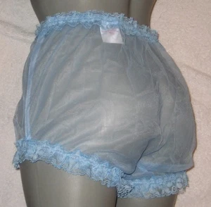 BRAGAS DE TENIS AZULES TRANSPARENTES DE GASA grandes - Imagen 1 de 2