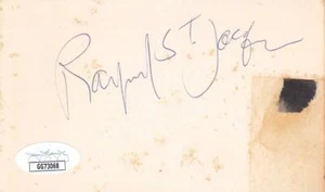 RAYMOND ST. JACQUES d 1990 Signed Index Card Actor/Cotton Comes to Harlem JSA - Picture 1 of 1