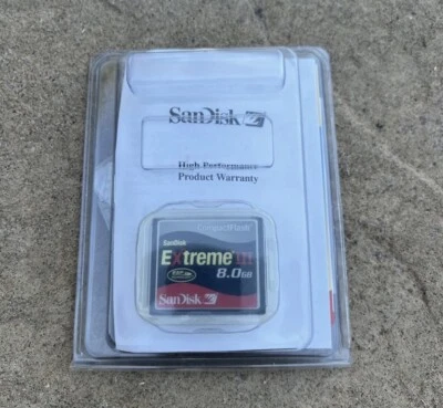 1pcs 8gb Sandisk Extreme III Compact flash memory CF I DSLR Nikon Canon CAMERAS - Image 1 of 3