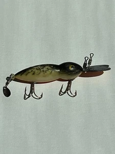 Whopper Stopper Hellbender Angelköder 4" Knochen Orange Bauch Schwarz Süßwasser - Bild 1 von 13