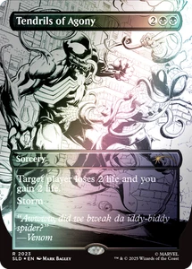 MTG Tendrils of Agony 2023 Rare Foil Marvel's Spider-Man: Venom Unleashed Inks - Picture 1 of 1