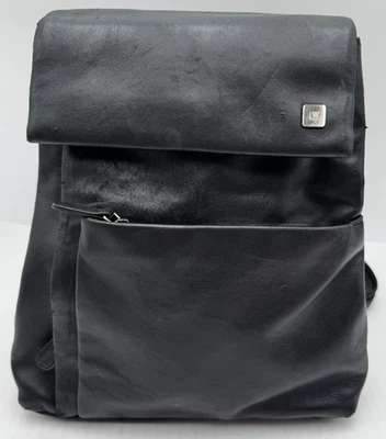 Wilsons Bolso de Mano de Cuero para Mujer Negro Correa Ajustable Mochila Bolso Foto 1 de 4