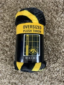 Iowa Hawkeyes Plush Blanket 60”x80” - Warm & Soft - NEW! SEALED! - Picture 1 of 2