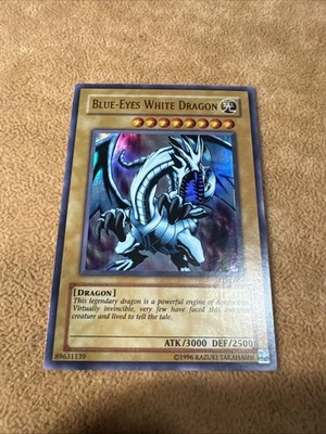 🔥 YUGIOH Blue-Eyes White Dragon LOB-001 Unlimited ULTRA RARE ORIGINAL NM #2 - Image 1 of 4