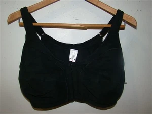Reggiseno senza cuciture nuovo senza etichette 40B Comfort Choice senza ferretto gancio anteriore nero #92424 - Foto 1 di 4