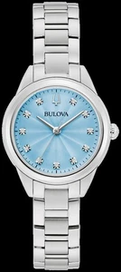 Brandneu Bulova Phantom 33mm Edelstahl Diamanten Damenuhr 96P250 - Bild 1 von 3