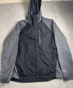 Chaqueta Columbia Para Hombre Grande Negra Gris Omni-Calor Impermeable Transpirable - Imagen 1 de 12