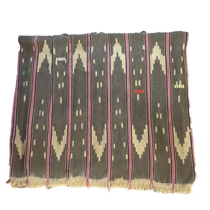 Afrikanische Baumwolle Indigo Ikat Stoff Textil Handarbeit - Bild 1 von 4