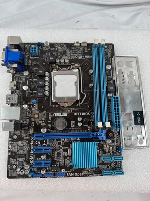 Placa madre ASUS H61M-A VGA Micro ATX + escudo de E/S Foto 1 de 4