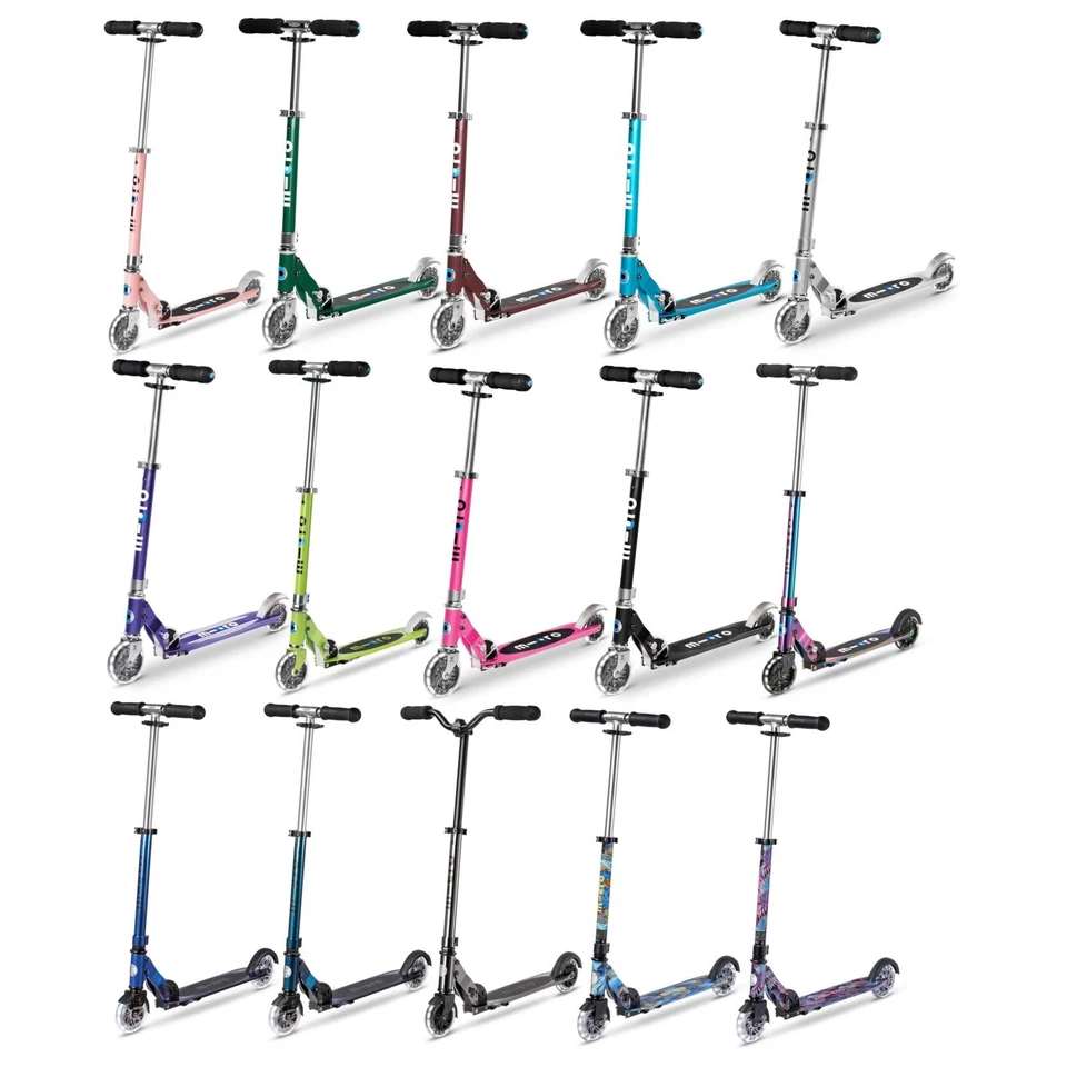 Micro Sprite LED Scooter Leichtgewicht Alu Klappbar Faltbar Verstellbar Teenager - Bild 1 von 4