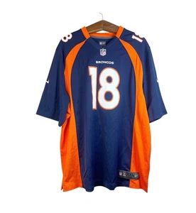 Nike On Field Peyton Manning Denver Broncos Jersey #18 NFL Navy Men’s Size XXL - Picture 1 of 12