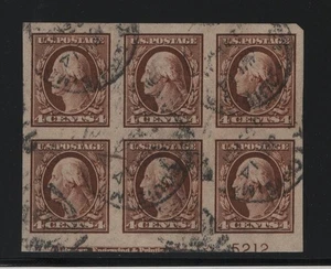 346 XF gebrauchter Plattenblock seltene gepflegte Stempel mit schöner Farbe CV $! siehe bild! - Bild 1 von 1