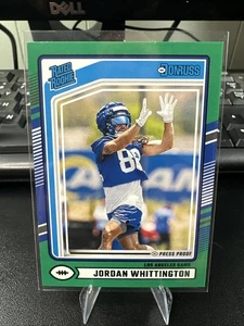 2024 Donruss Jordan Whittington #352 Rated Rookie Green Press Proof RC Card - Picture 1 of 2