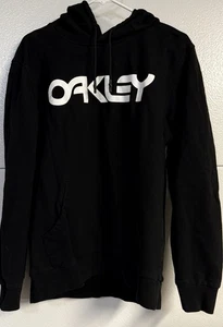 Sudadera con capucha suéter Oakley XL para hombre negra letra blanca - Imagen 1 de 11