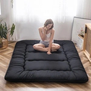 Japanese Floor Mattress Futon Mattress, 4" Thicken Tatami Mat Sleeping Pad Fo... - Picture 1 of 8
