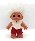 80er Jahre Vintage Troll Glückstroll Thomas Dam - Made in Denmark - 18 cm