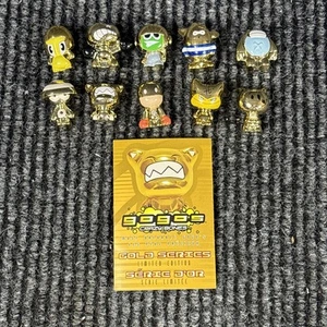COMPLETE SET GOLD SERIES TIN 1 Gogos Crazy Bones w/ Mosh - Picture 1 of 6