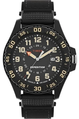 Timex TW4B26300, Reloj Hombre "Expedition Acadia" Nylon Negro, Indiglo, Fecha, NUEVO Foto 1 de 4