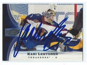 Kari Lehtonen Signed 2005/06 Power Play Card #6