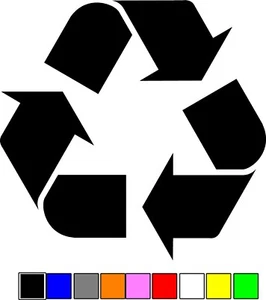 Recycle Logo Vinyl Decal - oracal car window sticker Work Home Renew and Reuse - Picture 1 of 1