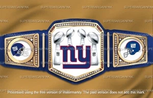 New York NY Giants Wrestling Championship Belt Adult Size - Picture 1 of 1