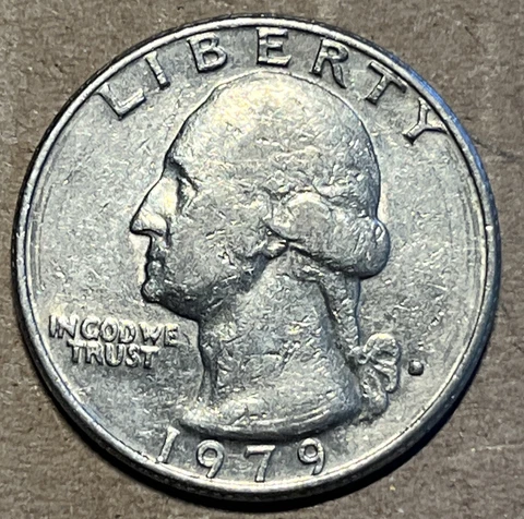 1979 Washington Quarter Filled D Mint Mark Error Cover