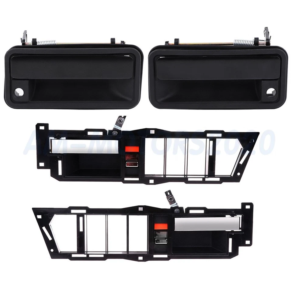 2Pair Set for 88-94 Chevy GMC Truck Outside Inside Door Handle Front LH & RH - Image 1 of 4