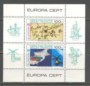 CIPRO TURKISH ADM. 1983, SPAZIO, MAPPA, Scott 127 S/S, MNH - Foto 1 di 1