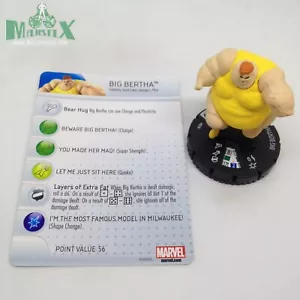 Heroclix Wolverine and the X-Men set Big Bertha #039 ¡Figura rara con tarjeta! - Imagen 1 de 1