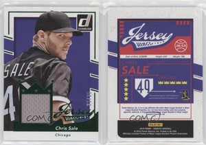 2016 Panini Donruss Jersey Kings Green /25 Chris Sale #JK-CS
