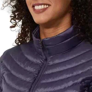 32 Degrees Heat Women's Full Zip Puffer Jacket, Blue, Size S - Picture 1 of 3
