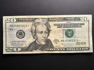 2017 $20 Dollar Bill STAR NOTE* - Picture 1 of 6