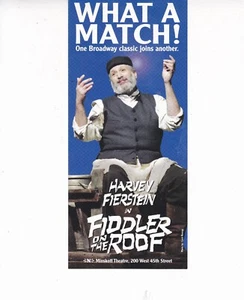 Volantino pubblicitario sul tetto 4"" x 9"" Harvey Fierstein Andrea Martin What A - Foto 1 di 2