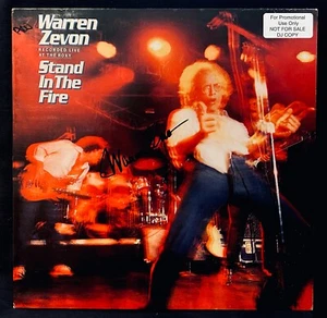 Album promo/DJ firmato WARREN ZEVON STAND IN THE FIRE ~ N come nuovo ~ Werewolves Of London - Foto 1 di 5