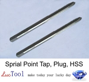 2 PC of 8-36 UNF Spiral Point Tap Plug GH2 Limit 2 Flute HSS Gun Tap Uncoated #8 - Picture 1 of 7