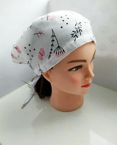 Women Sun Hat Scrub Hat Nurse Kerchief Bandana Head Wraps Muslin - Picture 1 of 7