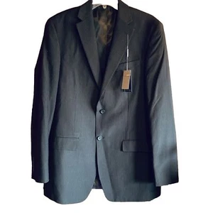 Men’s NEW Geoffrey Beene black pinstriped sport coat size 40L - Picture 1 of 8