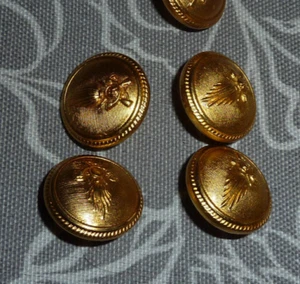 Guardia di Finanza - Lotto 4 Bottoni piccoli da giacca - vintage - originali - Foto 1 di 4