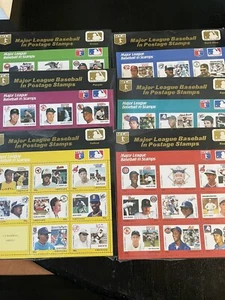 1980’s Major League Baseball Stamps. 6,Sheets All Are New Unwrapped.  - Picture 1 of 9